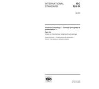ISO 128-24:1999, Technical drawings -- General principles of presentation -- Part 24: Lines on mechanical engineering drawings