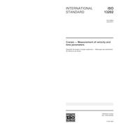 ISO 13202:2003, Cranes -- Measurement of velocity and time parameters
