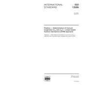 ISO 13586:2000, Plastics - Determination of fracture toughness (GIC and KIC) - Linear elastic fracture mechanics (LEFM) approach