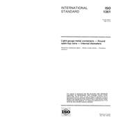 ISO 1361:1997, Light-gauge metal containers -- Round open-top cans -- Internal diameters