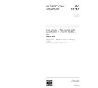 ISO 13674-1:2003, Road vehicles - Test method for the quantification of on-centre handling - Part 1: Weave test