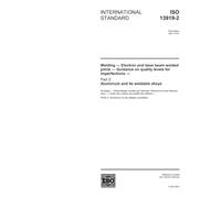 ISO 13919-2:2001, Welding - Electron and laser beam welded joints - Guidance on quality levels for imperfections - Part 2: Aluminium and its weldable alloys