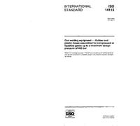 ISO 14113:1997, Gas welding equipment - Rubber and plastic hoses assembled for compressed or liquefied gases up to a maximum design pressure of 450 bar