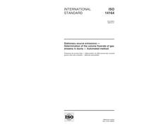 ISO 14164:1999, Stationary source emissions -- Determination of the volume flowrate of gas streams in ducts -- Automated method