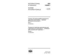 ISO 14269-1:1997, Tractors and self-propelled machines for agriculture and forestry - Operator enclosure environment - Part 1: Vocabulary