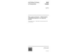 ISO 15320:2003, Pulp, paper and board - Determination of pentachlorophenol in an aqueous extract