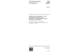 ISO 15470:2004, Surface chemical analysis - X-ray photoelectron spectroscopy - Description of selected instrumental performance parameters