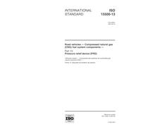 ISO 15500-13:2001, Road vehicles -- Compressed natural gas (CNG) fuel system components -- Part 13: Pressure relief device (PRD)