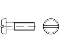 ISO 1580 Vis à tête plate M5x20 Acier inoxydable A4 nu fente 200 pces