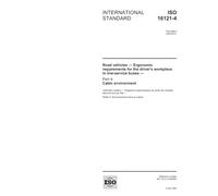 ISO 16121-4:2005, Road vehicles - Ergonomic requirements for the drivers workplace in line-service buses - Part 4: Cabin environment