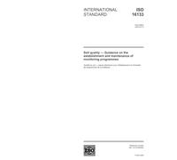 ISO 16133:2004, Soil quality - Guidance on the establishment and maintenance of monitoring programmes