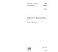 ISO 16163:2005, Continuously hot-dipped coated steel sheet products - Dimensional and shape tolerances