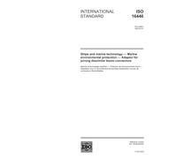 ISO 16446:2002, Ships and marine technology - Marine environmental protection - Adaptor for joining dissimilar boom connectors