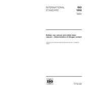 ISO 1656:1996, Rubber, raw natural, and rubber latex, natural - Determination of nitrogen content