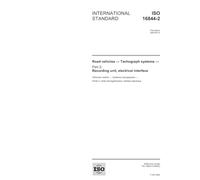 ISO 16844-2:2004, Road vehicles - Tachograph systems - Part 2: Recording unit, electrical interface