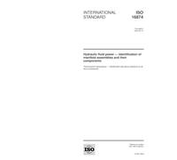 ISO 16874:2004, Hydraulic fluid power - Identification of manifold assemblies and their components
