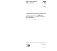 ISO 17432:2004, Health informatics - Messages and communication - Web access to DICOM persistent objects