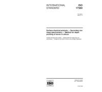 ISO 17560:2002, Surface chemical analysis - Secondary-ion mass spectrometry - Method for depth profiling of boron in silicon