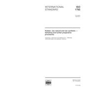 ISO 1795:2000, Rubber, raw natural and raw synthetic -- Sampling and further preparative procedures