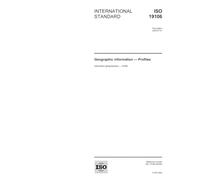 ISO 19106:2004, Geographic information - Profiles