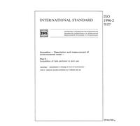 ISO 1996-2:1987, Acoustics - Description and measurement of environmental noise - Part 2 : Acquisition of data pertinent to land use