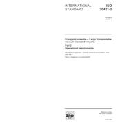 ISO 20421-2:2005, Cryogenic vessels - Large transportable vacuum-insulated vessels - Part 2: Operational requirements