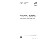 ISO 2110:1989, Information technology - Data communication - 25-pole DTE/DCE interface connector and contact number assignments