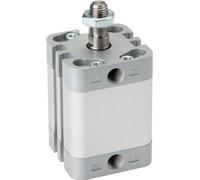 ISO 21287 Vérin Compact à Double Effet 100-125mm - Magnétique - Tige Filetée