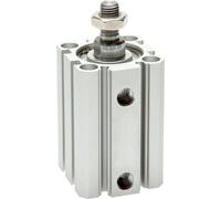 ISO 21287 Vérin Compact à Double Effet 50-10mm - Magnétique - Tige Filetée