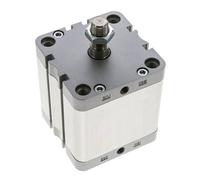 ISO 21287 Vérin Compact à Double Effet 80-50mm - Magnétique - Tige Filetée