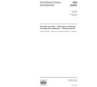 ISO 22301:2012, First Edition: Societal security - Business continuity management systems -- Requirements