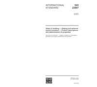 ISO 22897:2003, Glass in building -- Glazing and airborne sound insulation -- Product descriptions and determination of properties