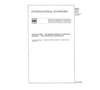 ISO 252:1988, Conveyor belts - Ply adhesion between constitutive elements - Test method and requirements