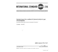 ISO 2718:1974, Standard layout for a method of chemical analysis by gas chromatography