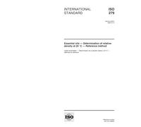 ISO 279:1998, Essential oils -- Determination of relative density at 20 degrees C -- Reference method