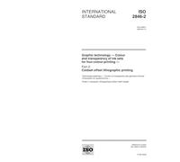 ISO 2846-2:2000, Graphic technology -- Colour and transparency of printing ink sets for four-colour-printing -- Part 2: Coldset offset lithographic printing