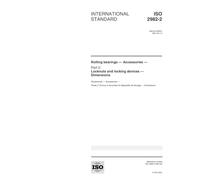 ISO 2982-2:2001, Rolling bearings -- Accessories -- Part 2: Locknuts and locking devices -- Dimensions
