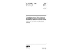 ISO 3233:1998, Paints and varnishes - Determination of percentage volume of non-volatile matter by measuring the density of a dried coating