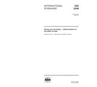 ISO 3248:1998, Paints and varnishes - Determination of the effect of heat