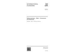 ISO 3290:2001, Rolling bearings - Balls - Dimensions and tolerances