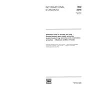 ISO 3318:1990, Assembly tools for screws and nuts - Double-headed open-ended wrenches, double-headed ring wrenches and combination wrenches - Maximum widths of heads