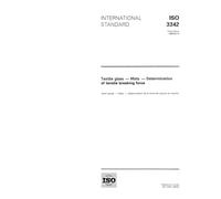 ISO 3342:1995, Textile glass -- Mats -- Determination of tensile breaking force