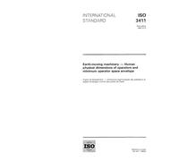 ISO 3411:1995, Earth-moving machinery - Human physical dimensions of operators and minimum operator space envelope