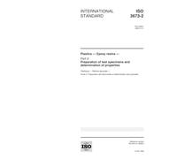 ISO 3673-2:1999, Plastics -- Epoxy resins -- Part 2: Preparation of test specimens and determination of properties