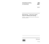 ISO 4381:2000, Plain bearings -- Lead and tin casting alloys for multilayer plain bearings