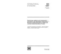 ISO 4397:1993, Fluid power systems and components - Connectors and associated components - Nominal outside diameters of tubes and nominal inside diameters of hoses