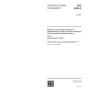 ISO 4404-2:2003, Petroleum and related products - Determination of the corrosion resistance of fire-resistant hydraulic fluids - Part 2: Non-aqueous fluids