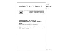 ISO 4522-3:1988, Metallic coatings - Test methods for electrodeposited silver and silver alloy coatings - Part 3: Determination of the presence of residual salts