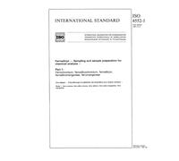 ISO 4552-1:1987, Ferroalloys - Sampling and sample preparation for chemical analysis - Part 1 : Ferrochromium, ferrosilicochromium, ferrosilicon, ferrosilicomanganese, ferromanganese