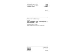 ISO 4759-3:2000, Tolerances for fasteners -- Part 3: Plain washers for bolts, screws and nuts -- Product grades A and C